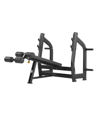 BRONZE GYM H-024 Скамья для жима с отрицательным наклоном (ЧЁРНЫЙ)