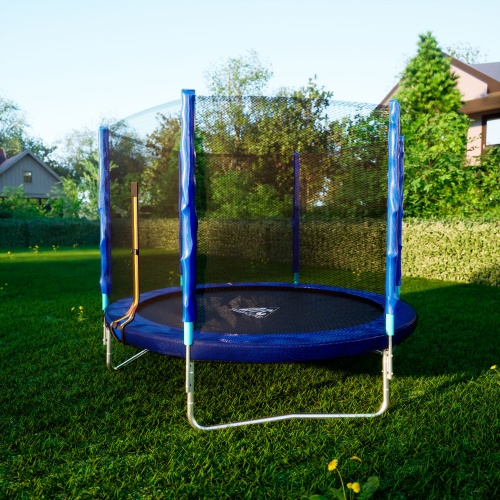 Батут DFC Trampoline Fitness с сеткой 8ft фото 8