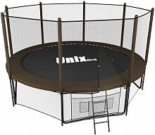 Батут UNIX line Black&Brown 10 ft (outside)