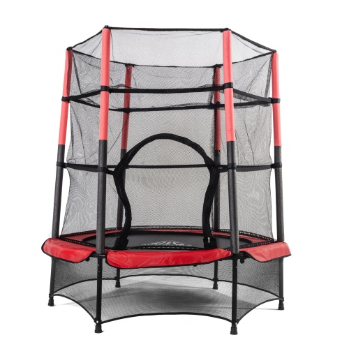 Батут DFC JUMP KIDS 55" красно-серый фото 3 Батут DFC JUMP KIDS 55" красно-серый фото 3
