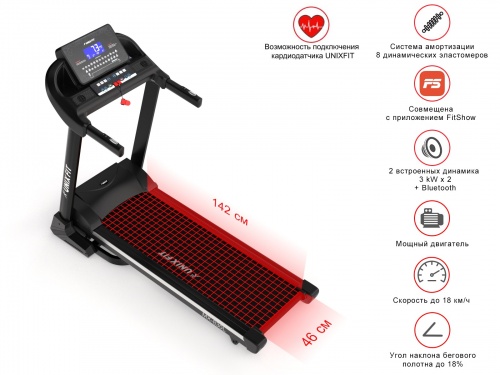 Беговая дорожка UNIXFIT MX-830L фото 4