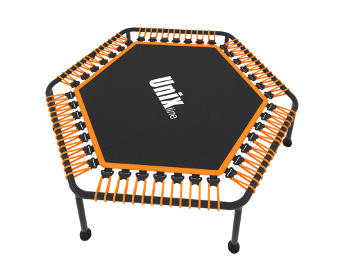 Батут UNIX Line FITNESS Lite Orange (130 cm) фото 4 Батут UNIX Line FITNESS Lite Orange (130 cm) фото 4