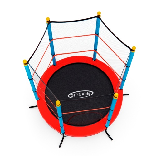 Батут детский DFC SMRKIDS 55" с сеткой, RED фото 8 Батут детский DFC SMRKIDS 55" с сеткой, RED фото 8