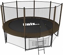 Батут UNIX line Black&Brown 12 ft (outside)