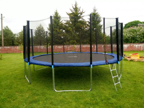 Батут Atlas Sport 435 см (14ft) PRO (усиленные опоры) BLUE Батут Atlas Sport 435 см (14ft) PRO (усиленные опоры) BLUE