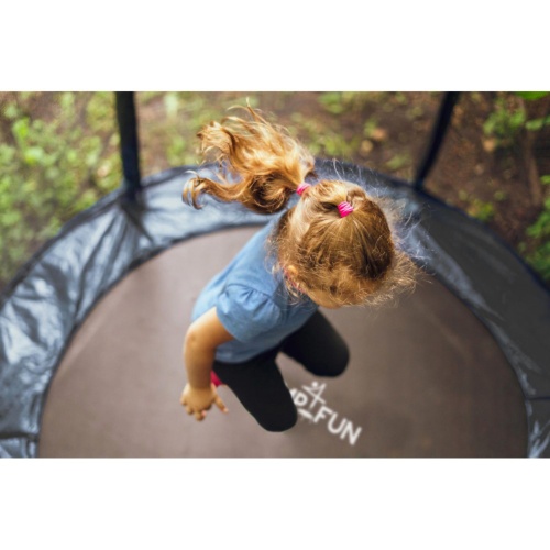Батут с защитной сеткой DFC JUMP4FUN 6 ft черный с лестницей фото 7 Батут с защитной сеткой DFC JUMP4FUN 6 ft черный с лестницей фото 7