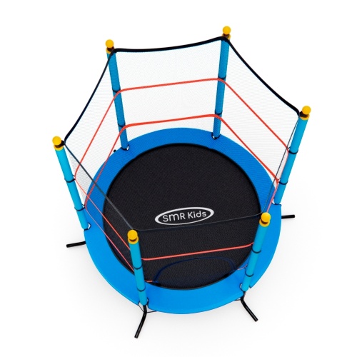 Батут детский DFC SMRKIDS 55" с сеткой, BLUE фото 8 Батут детский DFC SMRKIDS 55" с сеткой, BLUE фото 8