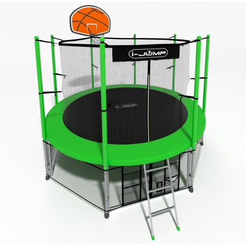 Батут i-Jump Basket 8ft green фото 2