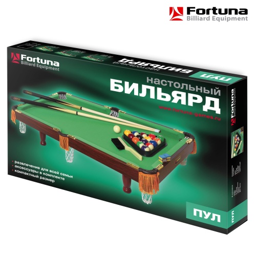 Бильярдный стол Fortuna Пул 3фт с комплектом аксессуаров фото 5