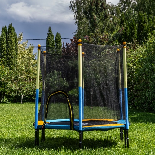 Батут DFC JUMP KIDS 60" желто-синий фото 5 Батут DFC JUMP KIDS 60" желто-синий фото 5