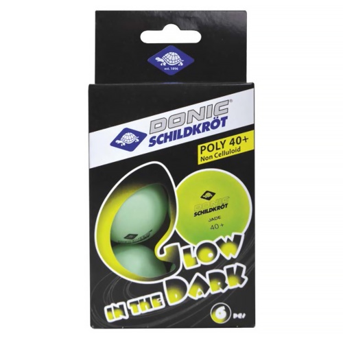 Мячики для н/тенниса DONIC GLOW IN THE DARK 40+, 6 шт, (зеленые) Мячики для н/тенниса DONIC GLOW IN THE DARK 40+, 6 шт, (зеленые)