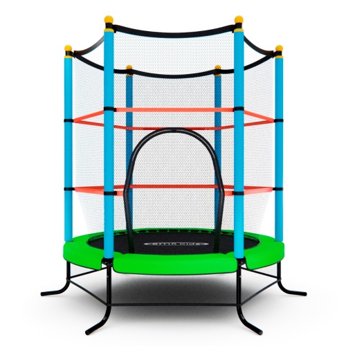 Батут детский DFC SMRKIDS 55" с сеткой, GREEN фото 7 Батут детский DFC SMRKIDS 55" с сеткой, GREEN фото 7