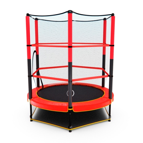 Батут детский DFC TRAMPOLINE-RED 55" с сеткой фото 4