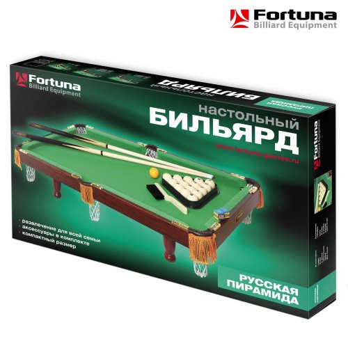 Бильярдный стол Fortuna Русская Пирамида 3фт с комплектом аксессуаров фото 6