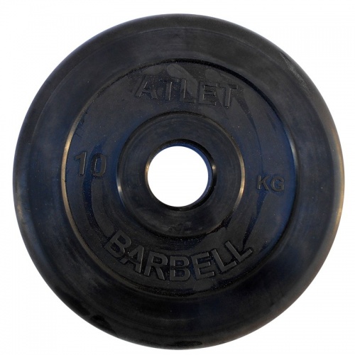 Диск обрезиненный BARBELL ATLET 10 кг / диаметр 51 мм Диск обрезиненный BARBELL ATLET 10 кг / диаметр 51 мм