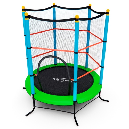 Батут детский DFC SMRKIDS 55" с сеткой, GREEN Батут детский DFC SMRKIDS 55" с сеткой, GREEN