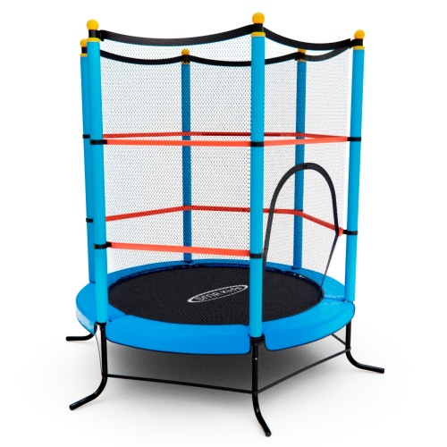 Батут детский DFC SMRKIDS 55" с сеткой, BLUE фото 3 Батут детский DFC SMRKIDS 55" с сеткой, BLUE фото 3