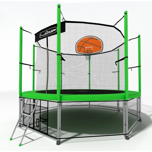 Батут i-Jump Basket 8ft green фото 5