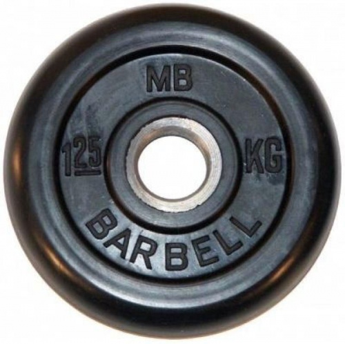 Диск обрезиненный BARBELL MB (металлическая втулка) 1.25 кг / диаметр 26 мм