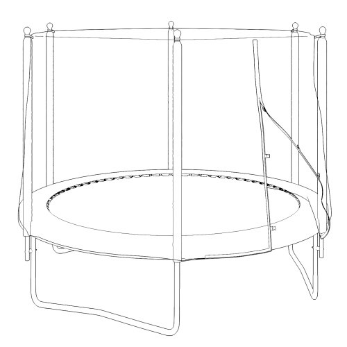 Батут UNIX line Simple 10 ft Color (outside) фото 11