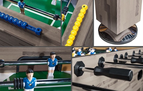 Настольный футбол «Champion Pro» (140х74х86, сельский дуб) фото 4