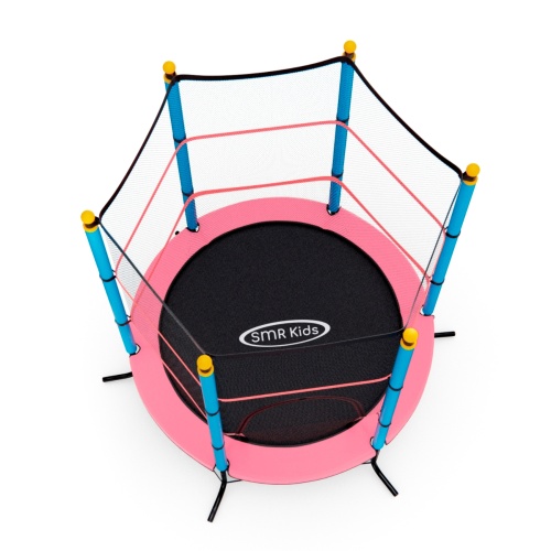 Батут детский DFC SMRKIDS 55" с сеткой, PINK фото 8 Батут детский DFC SMRKIDS 55" с сеткой, PINK фото 8