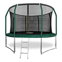 ARLAND Батут премиум 12FT с внутренней страховочной сеткой и лестницей (Dark green) (ТЕМНО-ЗЕЛЕНЫЙ)