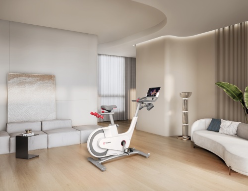 Велотренажер YESOUL Smart Spinning bike V1 белый фото 11
