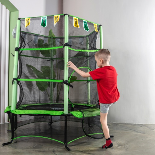 Батут DFC JUMP KIDS 55" зеленый фото 10 Батут DFC JUMP KIDS 55" зеленый фото 10