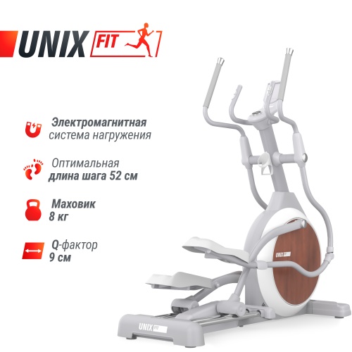 Эллиптический тренажер UNIX Fit MV-850 (Auto Incline) Wood фото 3