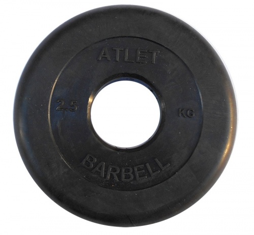 Диск обрезиненный BARBELL ATLET 2,5 кг / диаметр 51 мм Диск обрезиненный BARBELL ATLET 2,5 кг / диаметр 51 мм