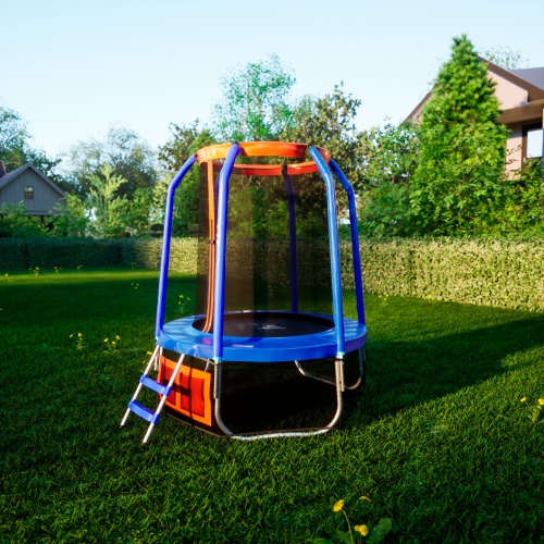 Батут DFC JUMP BASKET 5ft внутр.сетка (152cм) БЕЗ лестницы! фото 8 Батут DFC JUMP BASKET 5ft внутр.сетка (152cм) БЕЗ лестницы! фото 8