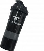 Шейкер 0,5 л, TITANIUM, серый
