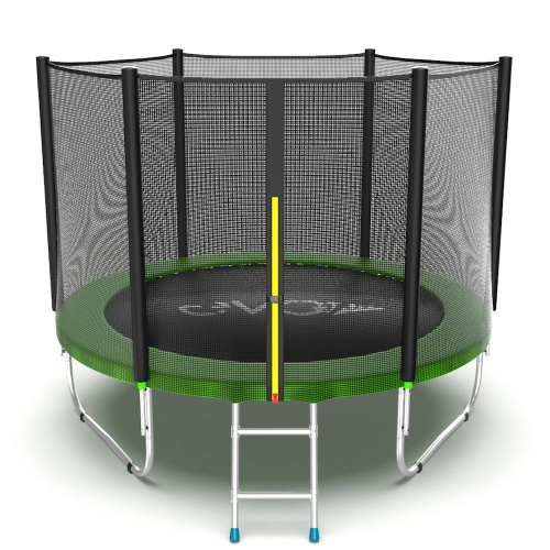 EVO JUMP External 8ft (Green) Батут с внешней сеткой и лестницей, диаметр 8ft (зеленый)