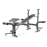 Скамья со стойками под штангу DFC D703 PRO с партой для бицепса