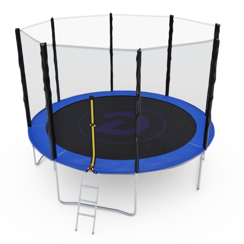 Батут с сеткой DFC PELPO 12ft с лестницей, BLUE Батут с сеткой DFC PELPO 12ft с лестницей, BLUE