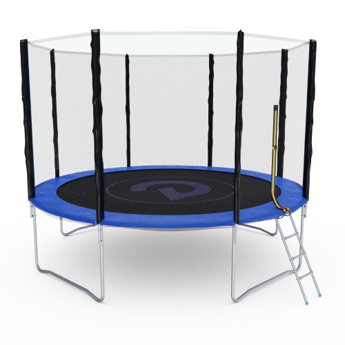 Батут с сеткой DFC PELPO 12ft с лестницей, BLUE фото 5 Батут с сеткой DFC PELPO 12ft с лестницей, BLUE фото 5