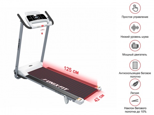 Беговая дорожка UNIXFIT ST-560E White фото 4 Беговая дорожка UNIXFIT ST-560E White фото 4