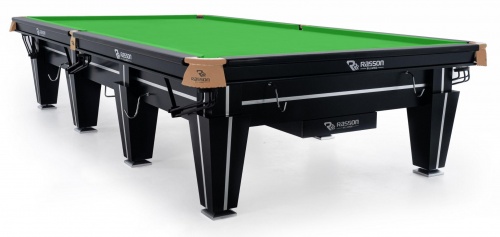 Бильярдный стол для снукера "Magnum Pro" 12 ф (черный, плита 50 мм, в комплекте система подогрева плит)