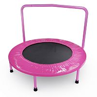 Батут с поручнем DFC JUMPFIT 36'' розовый