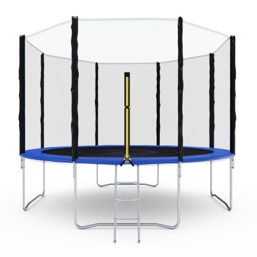 Батут с сеткой DFC PELPO 12ft с лестницей, BLUE фото 3 Батут с сеткой DFC PELPO 12ft с лестницей, BLUE фото 3