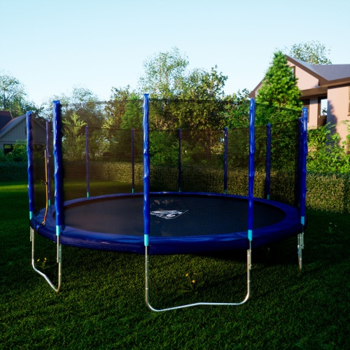 Батут DFC Trampoline Fitness с сеткой 16ft фото 8
