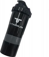 Шейкер 0,5 л, TITANIUM, серый