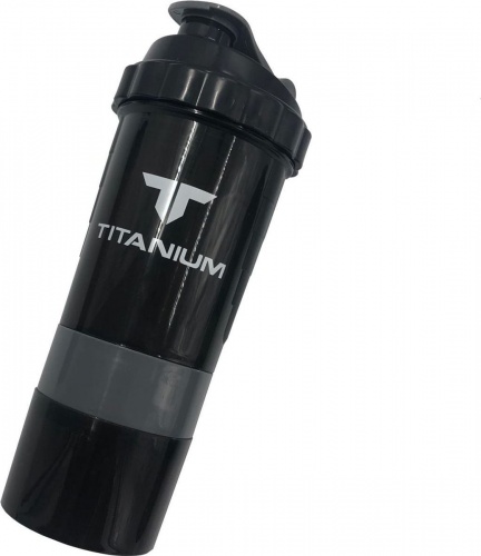 Шейкер 0,5 л, TITANIUM, серый Шейкер 0,5 л, TITANIUM, серый
