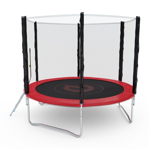 Батут с сеткой DFC PELPO 8ft с лестницей, RED фото 4 Батут с сеткой DFC PELPO 8ft с лестницей, RED фото 4