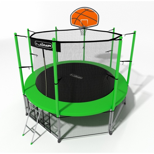 Батут i-Jump Basket 8ft green фото 3
