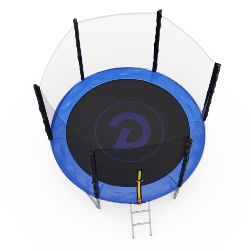 Батут с сеткой DFC PELPO 8ft с лестницей, BLUE фото 6 Батут с сеткой DFC PELPO 8ft с лестницей, BLUE фото 6