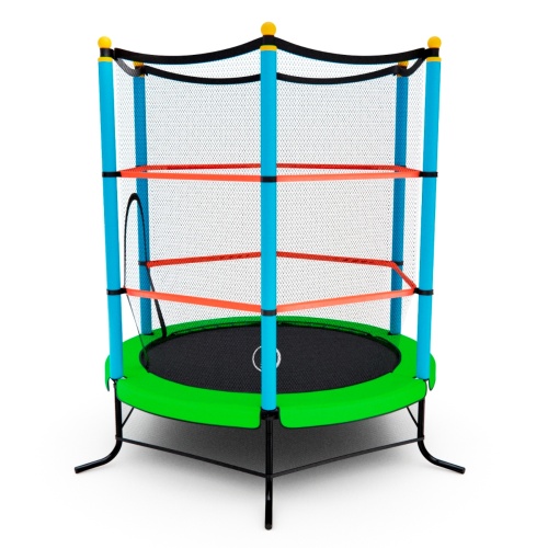 Батут детский DFC SMRKIDS 55" с сеткой, GREEN фото 4 Батут детский DFC SMRKIDS 55" с сеткой, GREEN фото 4