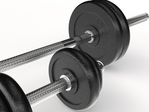 Набор гантелей и штанга UNIXFIT в кейсе 50kg фото 4