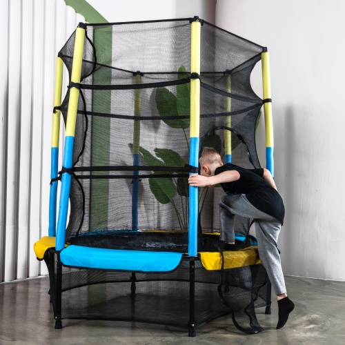 Батут DFC JUMP KIDS 55" желто-синий фото 9 Батут DFC JUMP KIDS 55" желто-синий фото 9